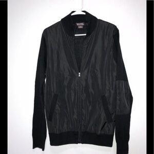 Michael Kors Mens Black Full Zip Cardigan/Sweater